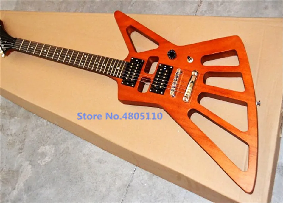 

High quality customized version of hollow body weight reduction hole electric guitar can be customized according to requirements