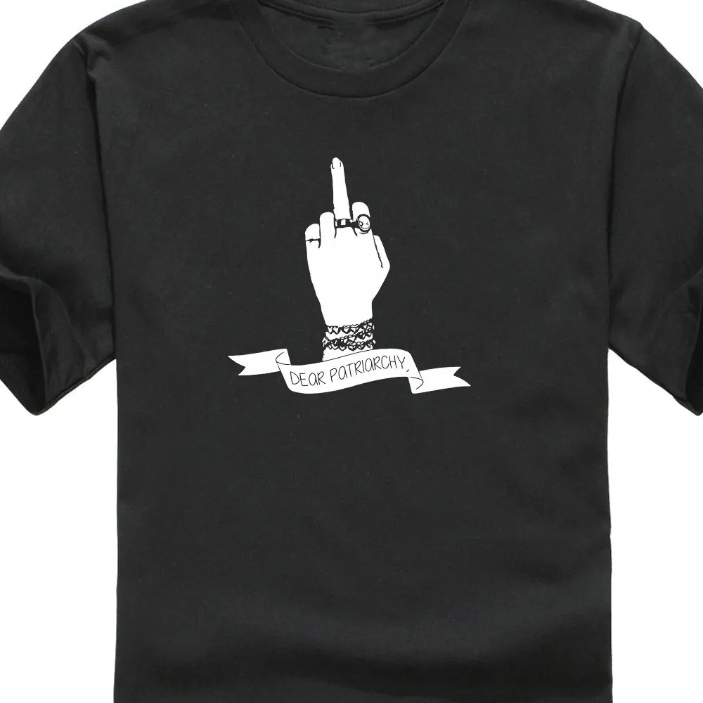 

Graphic Tees O-Neck Women Dear Patriarchy Feminism Slogan Design Short Sleeve T Shirts Youth Round Collar Customized T-Shirts