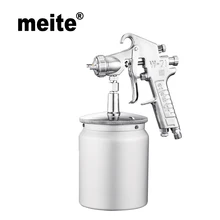 Meite MT-W71-S всасывания Тип подачи воздуха распылительный окрашивающий Пистолет HVLP в сопла размеры 1,0/1,3/1,5/1,8 мм с 600 мл чашка Jun.14 обновления