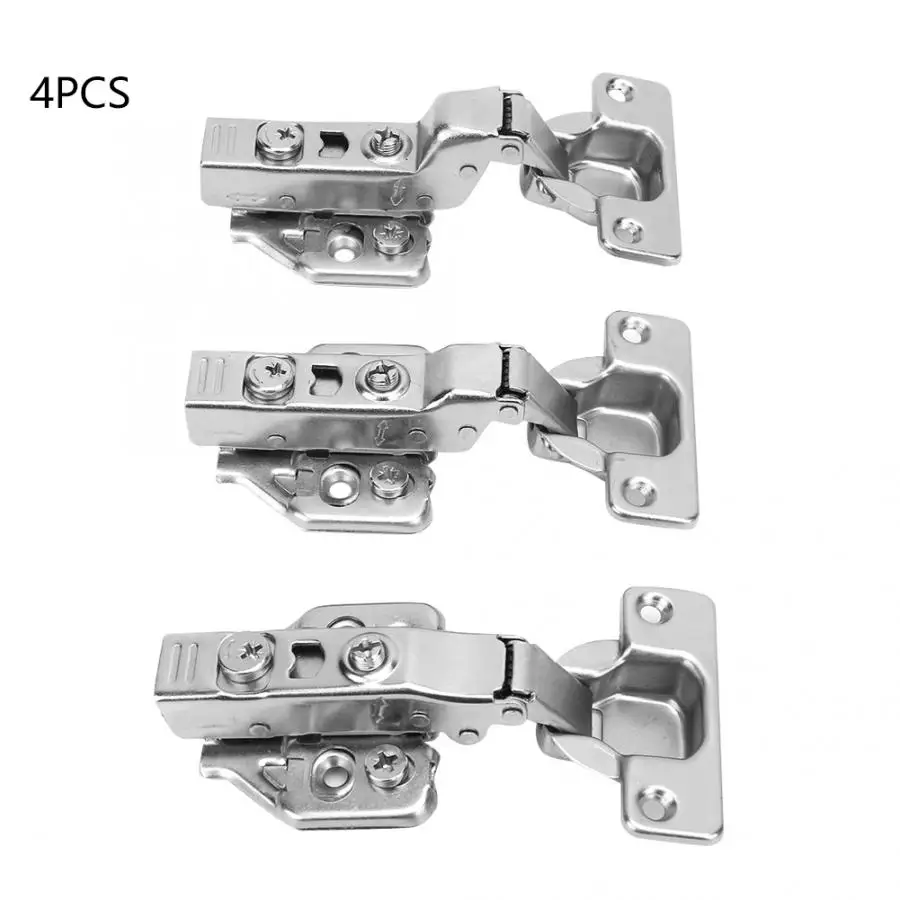 Дверные петли для тяжелых дверные петли экран двери 4 шт никелированный сильный Петля двери шкафа трехмерный шарнир