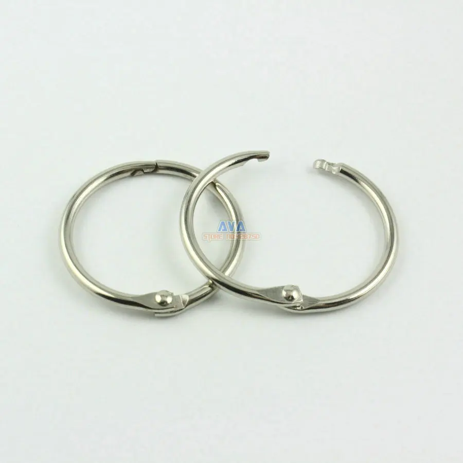 30 Pieces 32mm Metal Curtain Rings Curtain Open Rings Sliding Hook