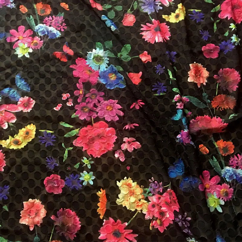 Платье из швейцарской ткани в горошек шифон с рисунком мягкое дышащее платье своими руками ткань для блузок