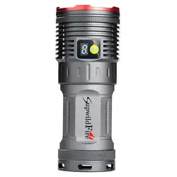 4 цвета Supwildfire 35000LM 12 x XM-L T6 светодиодный Мощность и режим цифровой Дисплей Охота фонарик Водонепроницаемый Перезаряжаемые #5J22