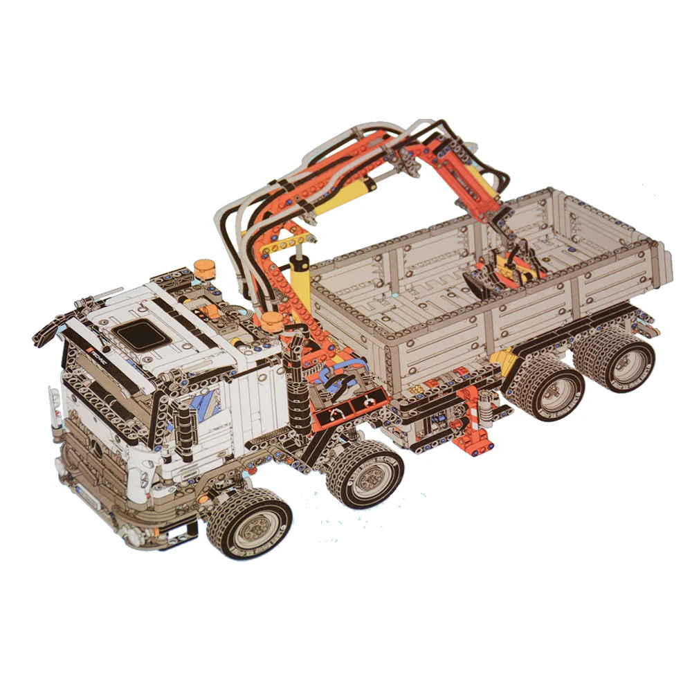 

technic series DIY Arocs Model Building Block DIY Bricks Compatible legoinglys 42043 Boys Toy Educational Birthday Gift