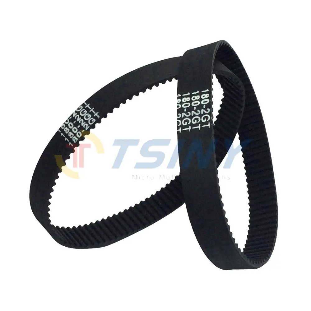 10PCS 2GT Neoprene Rubber With Fiberglass Core Timing Belt Length 180mm Width 9mm 90 Teeth