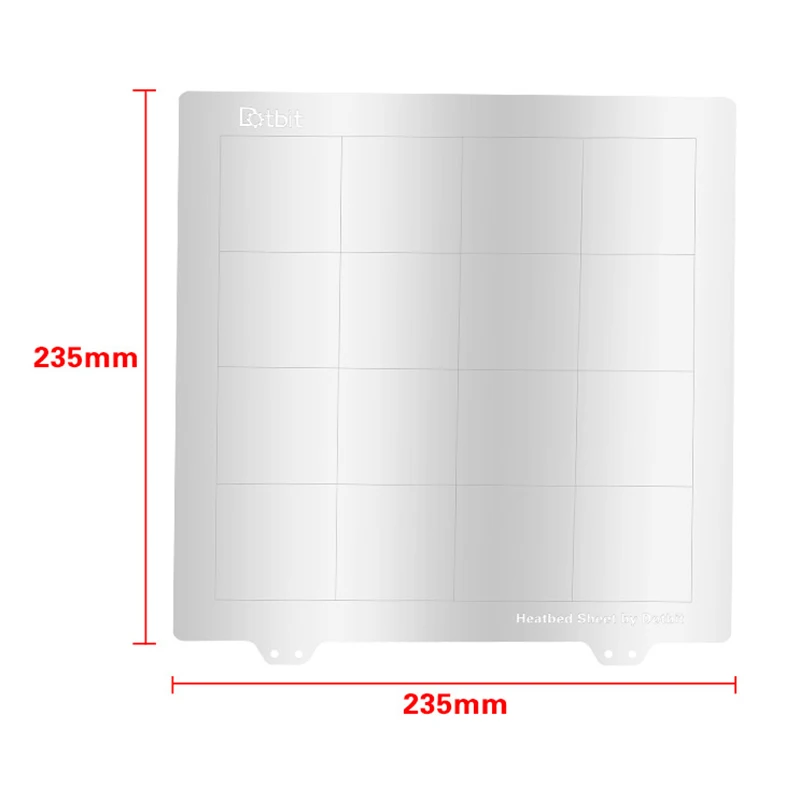 Аксессуары для 3d-печати Ender 3 Pro, платформа для горячей кровати 235X235 мм, стальная пластина+ магнитная наклейка, поверхность B+ пей для Creality End
