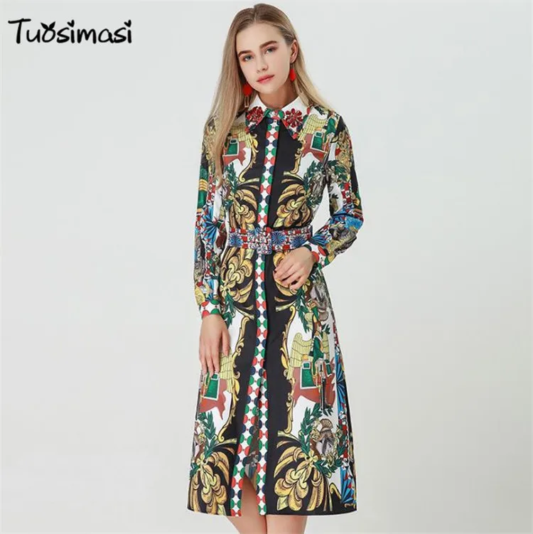 tiger print silk robe