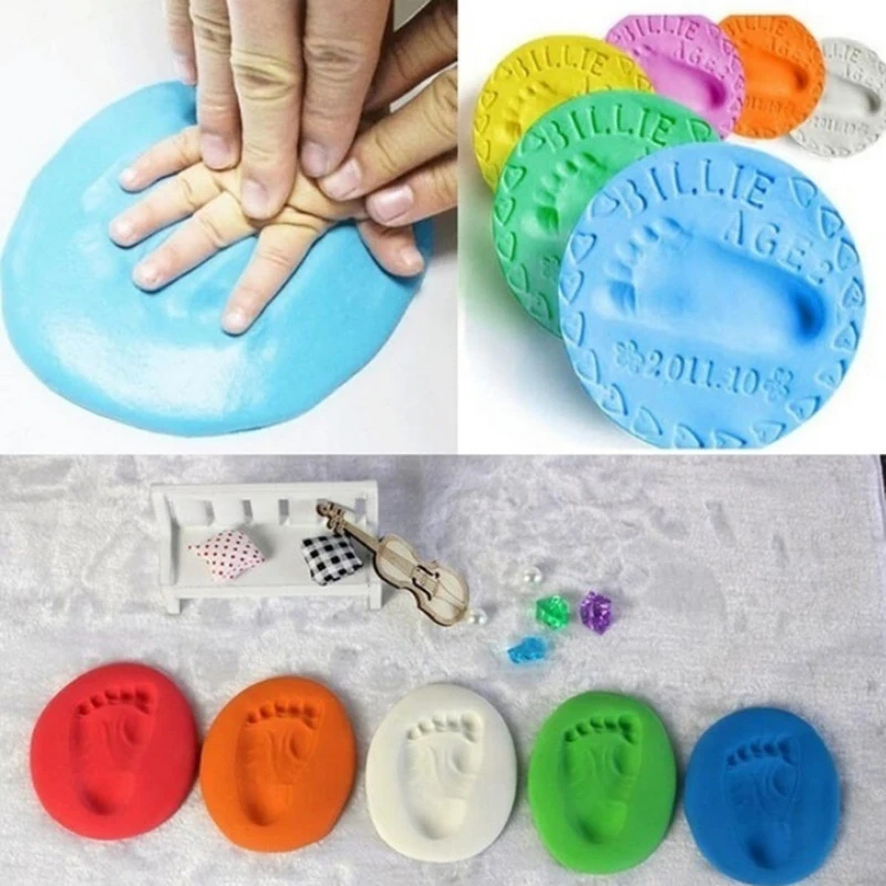 baby handprint footprint imprint kit