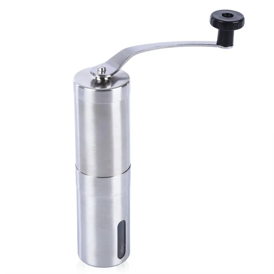 Portable Coffee Grinder Stainless Steel Ceramic Burr Hand Crank Manual
