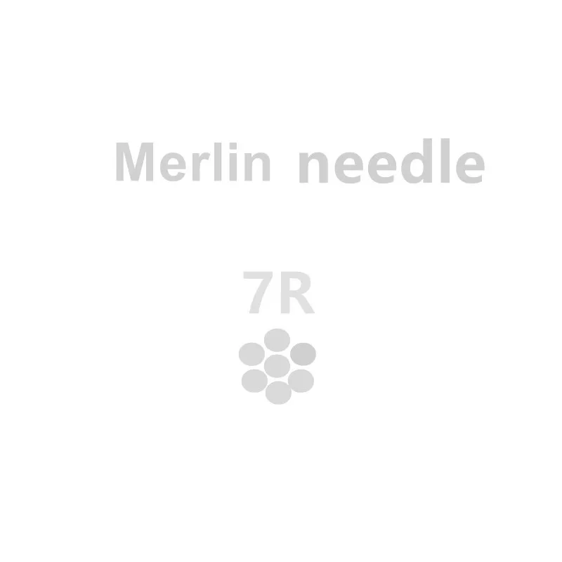 50 шт 7 круглый вкладыш Перманентный макияж иглы для BTH MERLIN машина татуировки