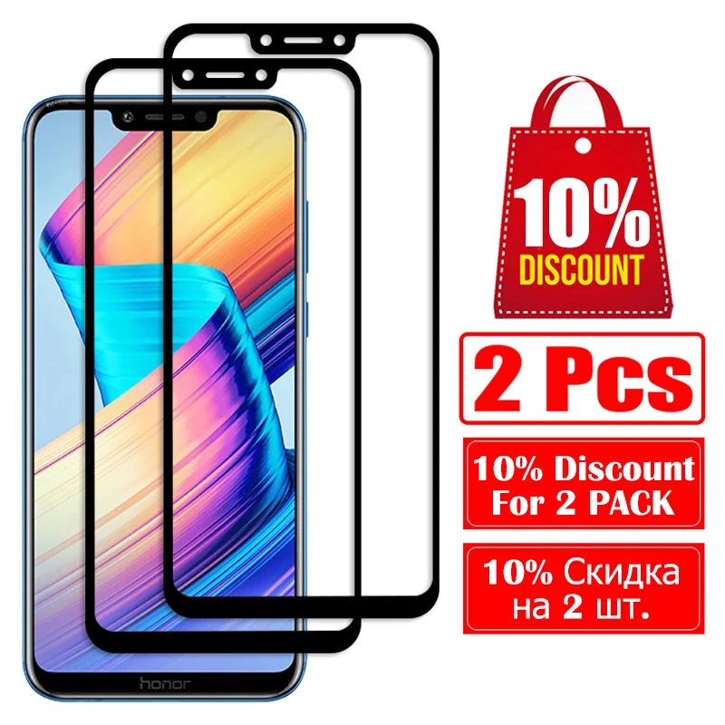 زجاج واقي ل الشرف اللعب الزجاج المقسى غلاس كامل واقي للشاشة حالة على الهاتف لهواوي Honorplay 6.3 فيلم ملون