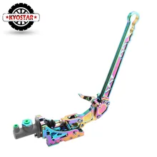 Гоночный гидравлический ручной тормоз алюминиевый Нео хромированный Радужный гидравлический тормоз