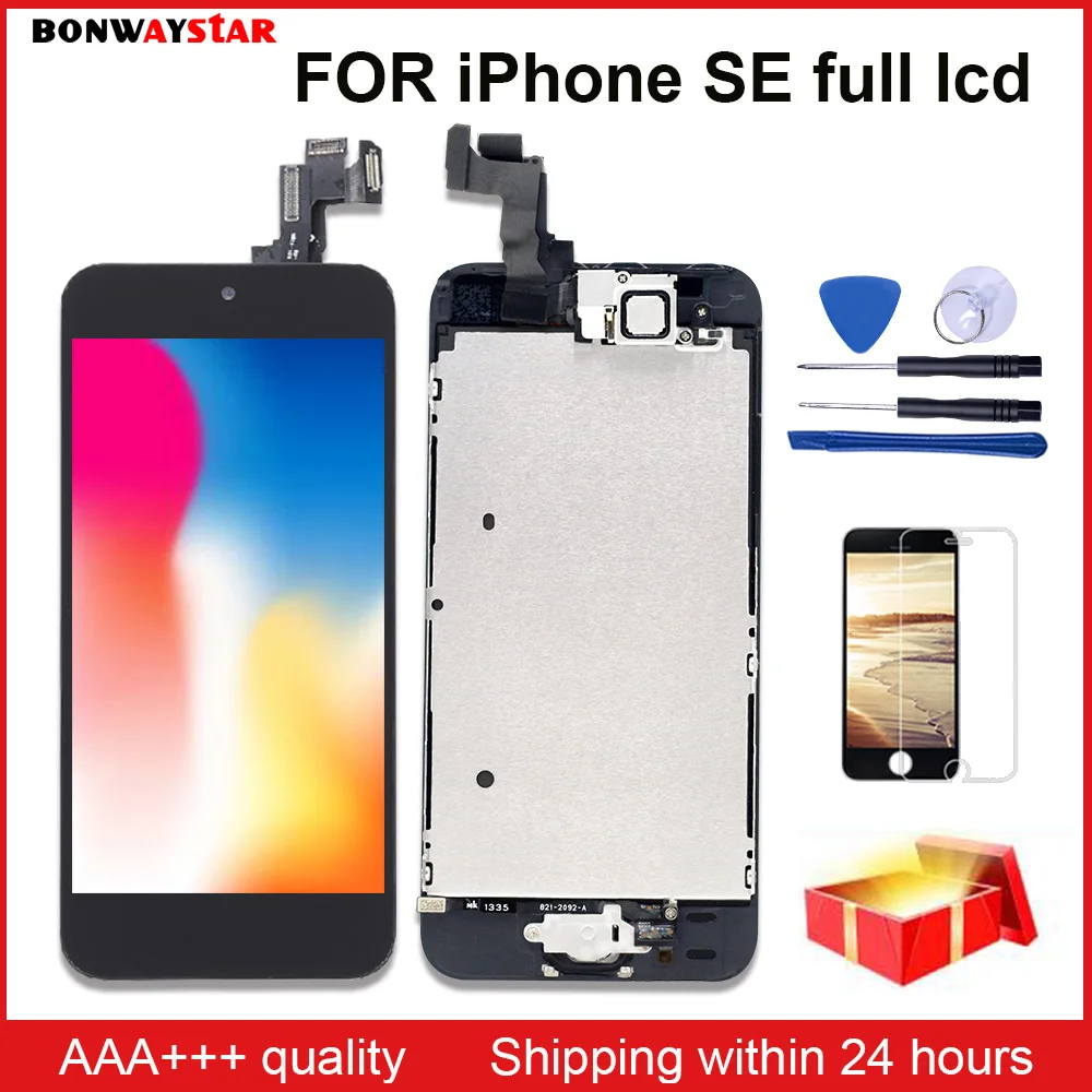 

Full Assembly Replacement for iPhone SE A1723 A1662 A1724 LCD Screen Module Touch Digitizer Display+Home Button+Front Camera