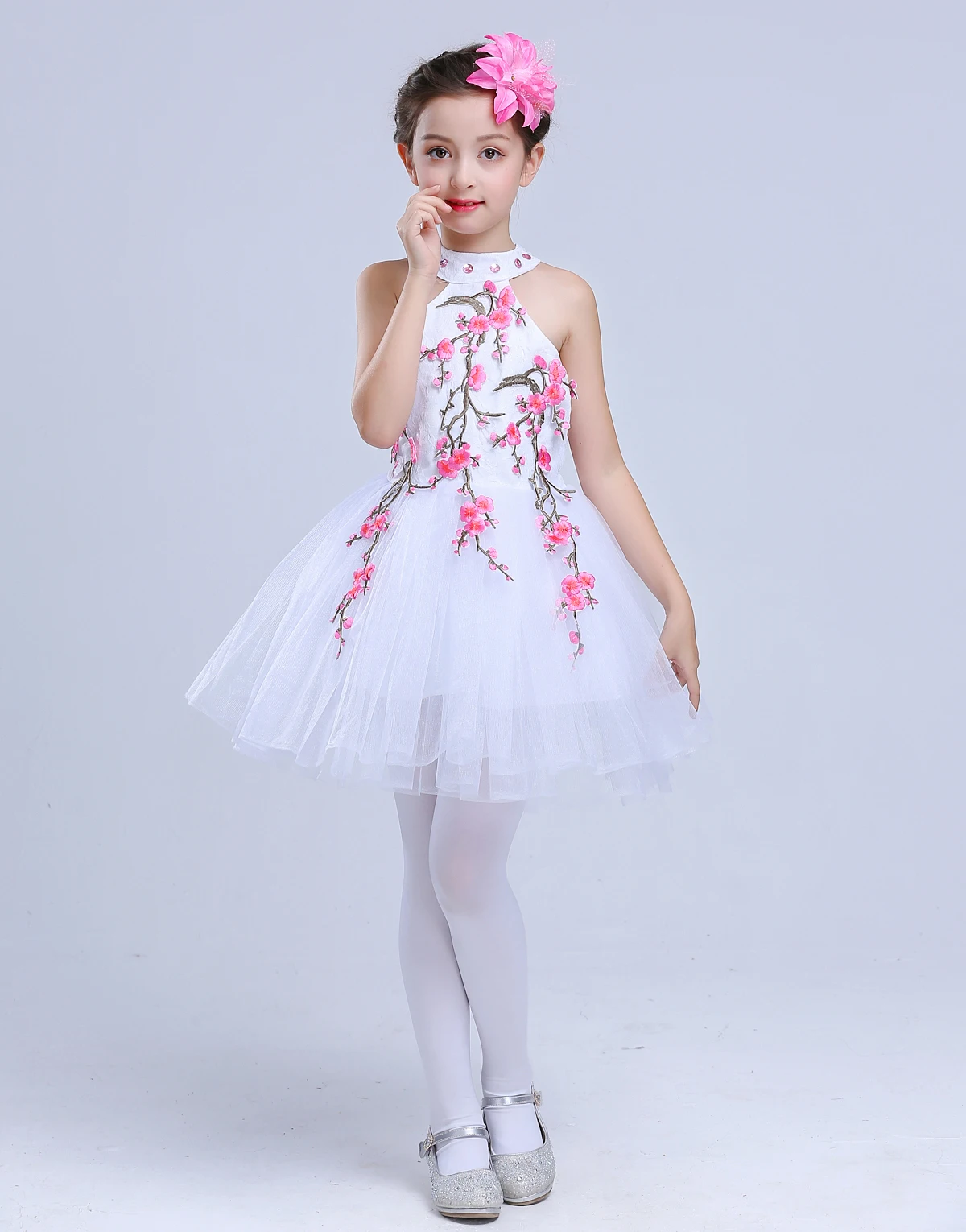 

2-13 Years Old Children Girls Summer White Floral Lace Dress Above The Knee Kids Elegant Dress Girls for Wedding Party Clothes