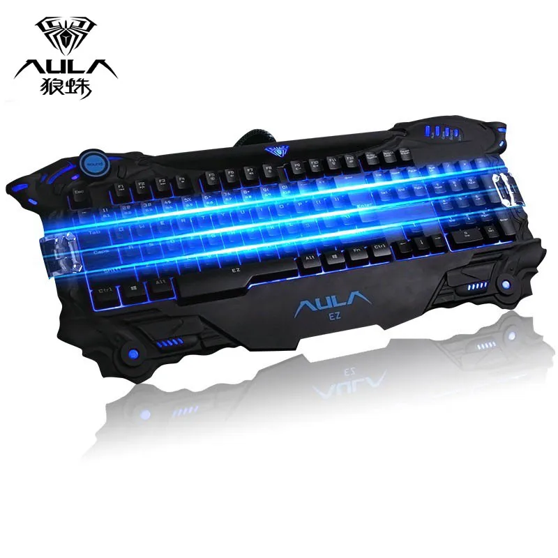 Best ! AULA Future Soldier 104 Keys Backligh Wired USB Gaming Keyboard