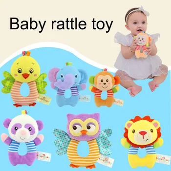 

Baby Plush Toys Soft Adorable Animal Hand Bell Dolls Comforting Toys for Infant S7JN