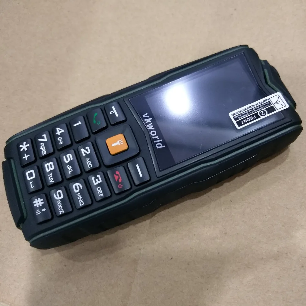 Original VKWorld nueva piedra V3 IP68 impermeable teléfono móvil de 2,4 pulgadas del teléfono móvil teclado ruso 3000 mAh batería de la batería LED linterna GSM teléfono móvil Original VKWorld nueva piedra V3 IP68 impermeable teléfono móvil de 2,4 pulgadas del teléfono móvil teclado ruso 3000 mAh batería de la batería LED linterna GSM teléfono móvil