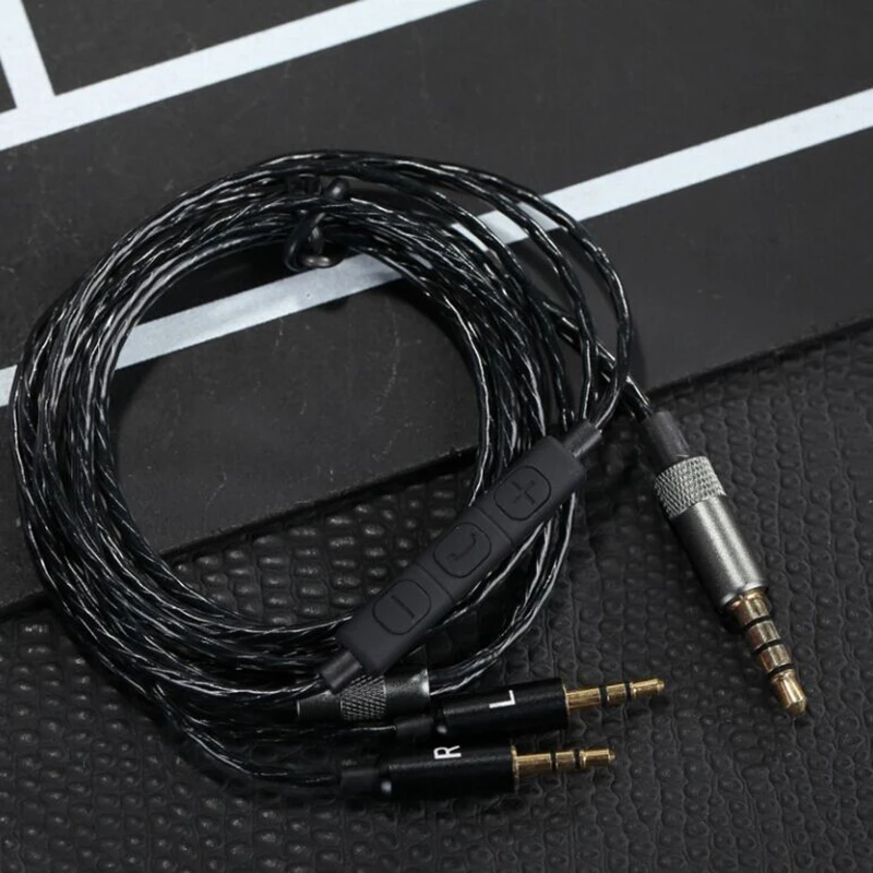10 pcs 3.5mm to 2.5mm Audio Cable Headphone Cord With Mic Replacement for sol Repulic Master