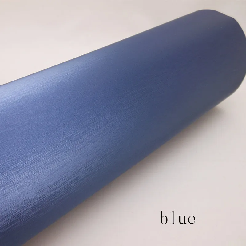 1,52 м х 58 см алюминиевая матовая виниловая пленка для автомобиля, мотоцикла, скутера, наклейки на компьютер, наклейка, пленка - Название цвета: Blue