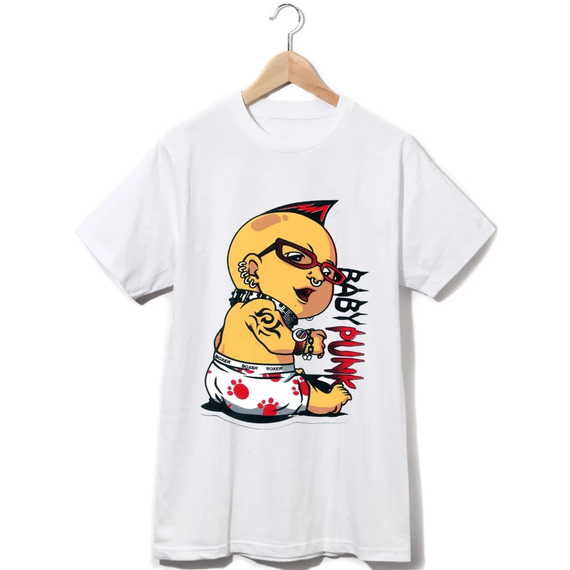 BABY PUNK cotton t shirtin TShirts from Men's Clothing on Alibaba Group