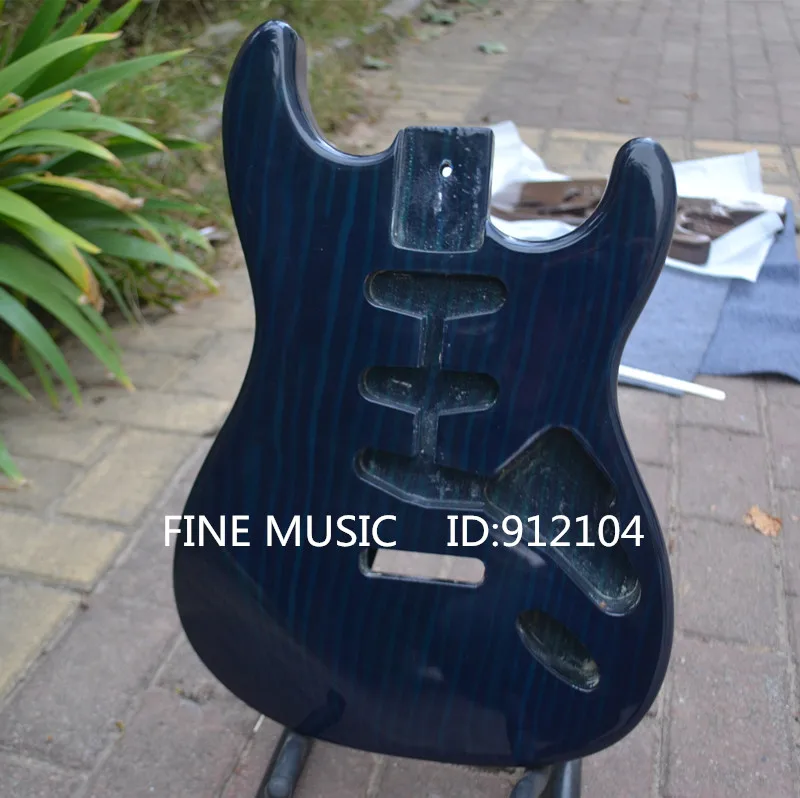 

new Big John BLUE electric guitar body zebrawood st sss pickup TL PICKUP HOLE