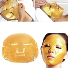 5 шт./лот золото, био Коллаген маска для лица кристальная Золотая пудра увлажняющая Омолаживающая отбеливающая маска для ухода за кожей лица