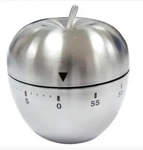 Нержавеющая Apple яйцо кухонный таймер, обратный отсчет 60 мин сигнализации Пособия по кулинарии инструменты Кухня таймер - Цвет: Apple