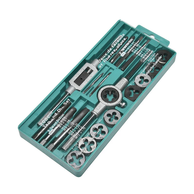 

Wire tapping set 12/20/40 sets of hand taps and die manual tapping wrench alloy tool taps
