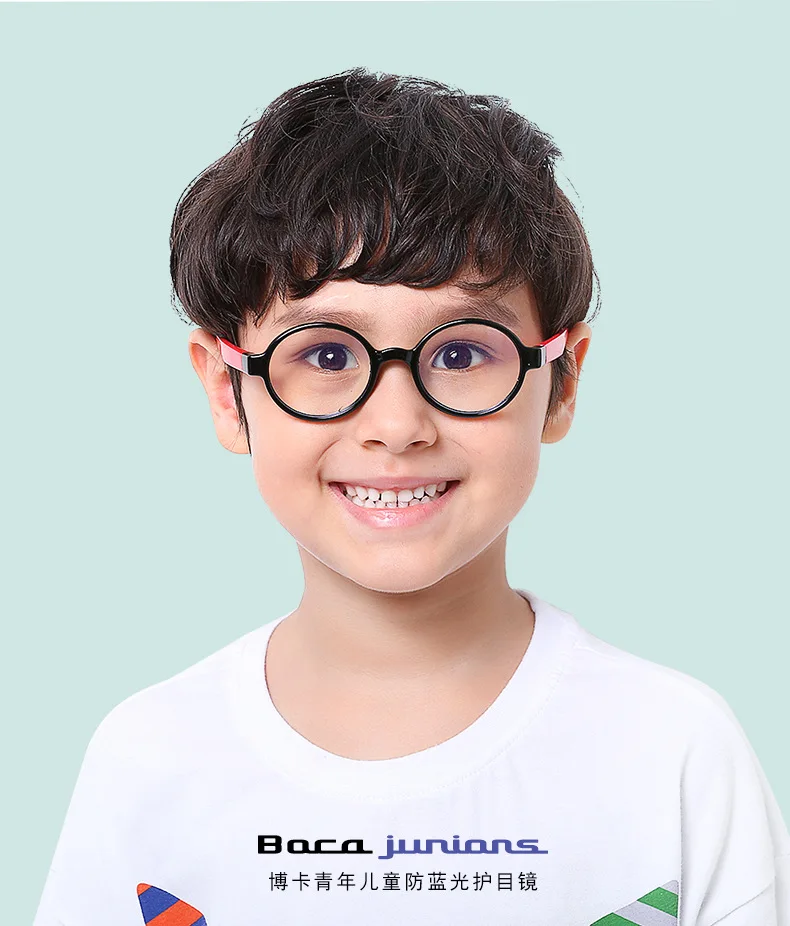 Детские солнцезащитные очки компьютерные очки смолы TR90 безопасности голубые зеркальные линзы в серебристой светильник фильтром очки для ТВ мобильного телефона очки UV400