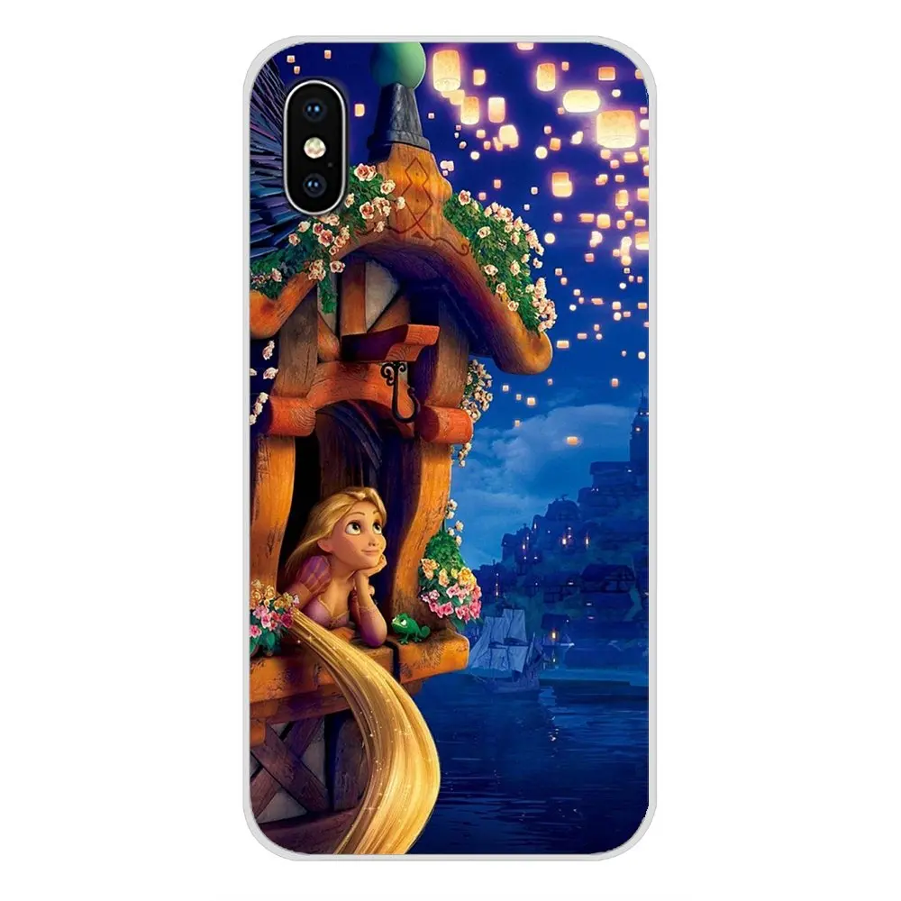 Аксессуары для телефона Чехлы samsung Galaxy S4 S5 мини S6 S7 край S8 S9 S10 Plus Note 3 4 5 8 9 Рапунцель