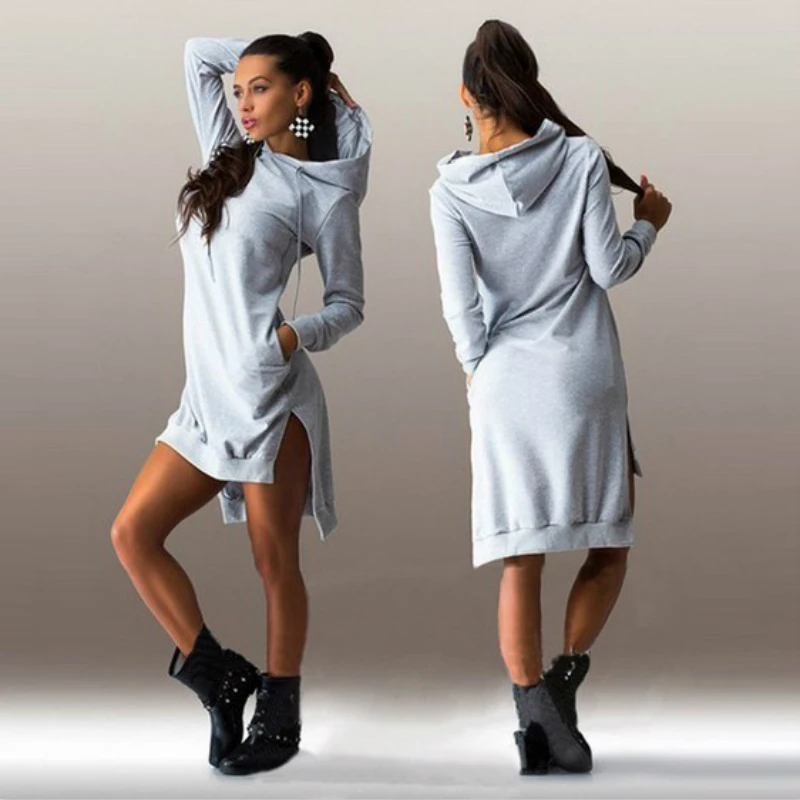 casual sweatshirt dress