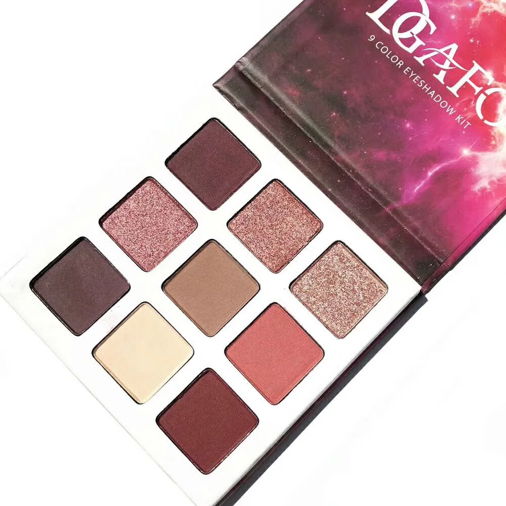 

FLOSSY SUNFLOWER Brand 9 Colors Shimmer Matte Eyeshadow Pallete Pigment Beauty Make Up Palette Set Drop Shipping
