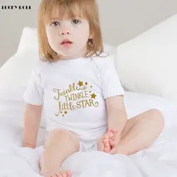Лаки ролл Twinkle Little Star для новорожденных боди для маленьких мальчиков девочек Детские комбинезоны Дети Детские хлопок o-образным вырезом