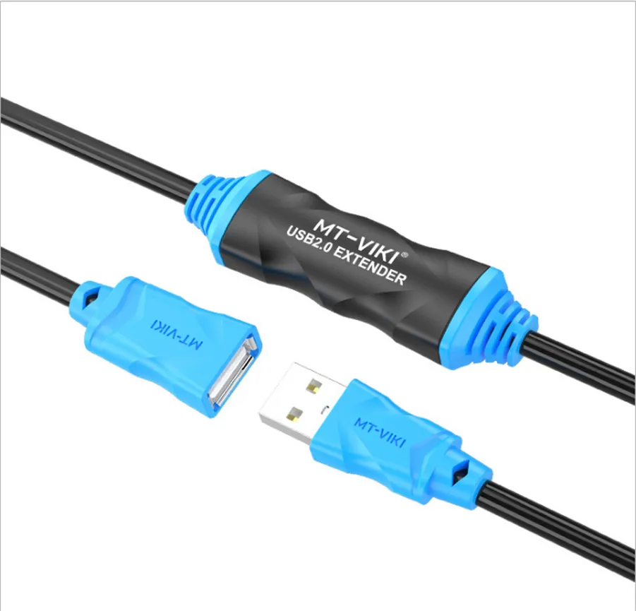 Высокое качество MT-VIKI USB2.0 кабель-удлинитель высокого быстро Скорость Чипсет внутри USB 2,0 удлинитель 10 м 15 м MT-UD10 15