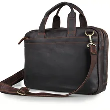 J.M.D Высококачественная Мужская сумка для ноутбука из натуральной кожи, портфели с верхней ручкой 7092Q/7092-2B/3C