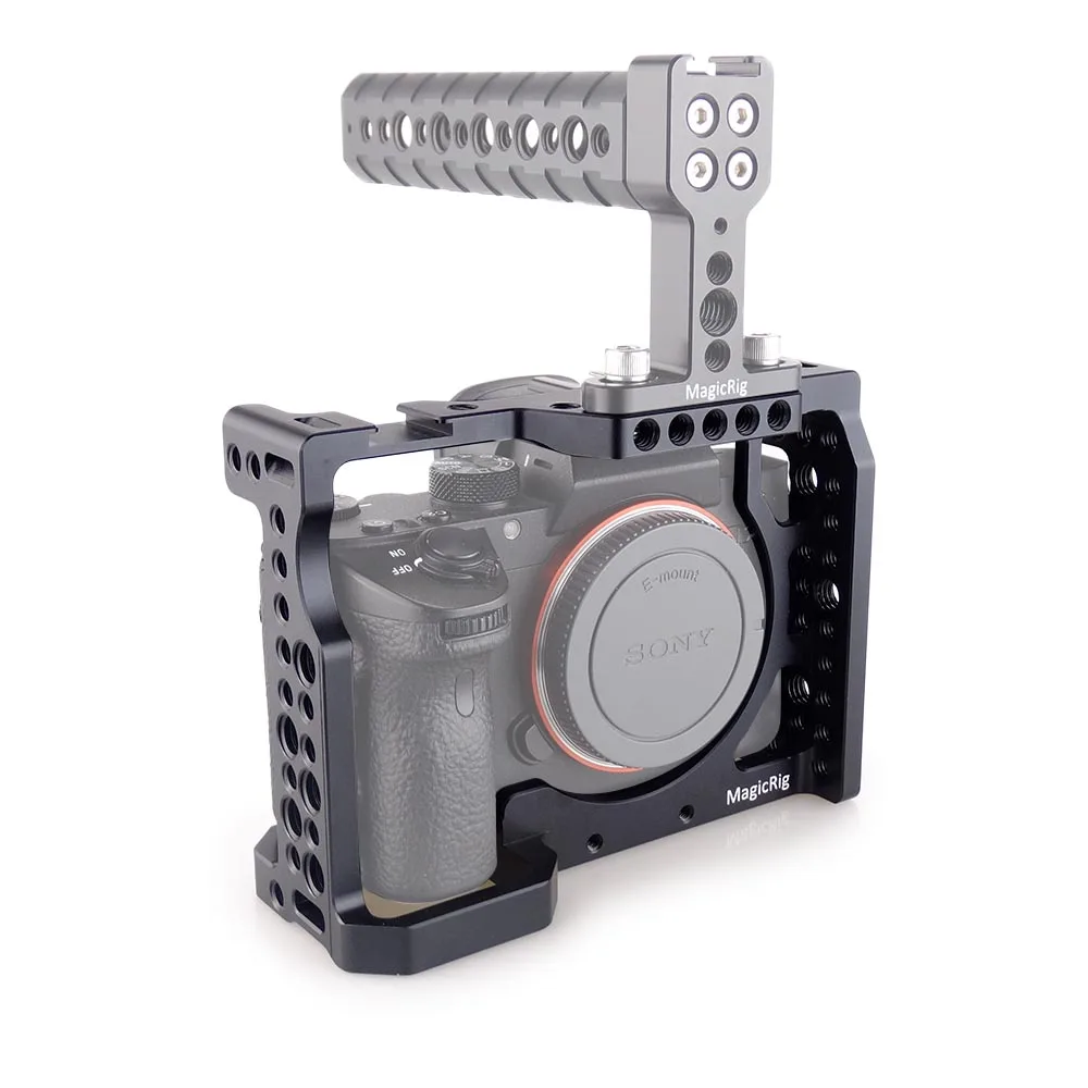 MAGICRIG клетка для камеры со стандартным холодным башмаком для камеры sony A7RIII/A7RII/A7MII/A7SII/A7III/A7II