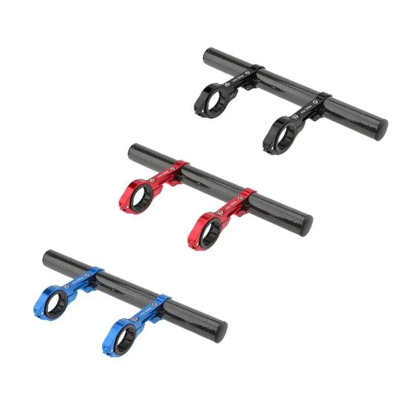 Bicycle Handlebar Extended Bracket Headlight Mount Dual Bar Computer Holder