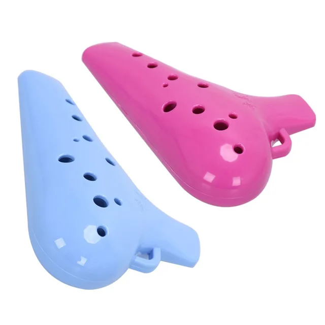 12 Hole Ocarina C Key Alto Flute-Ocarina Resin Material Flute Professional Musical Instruments Flauta For Music Lovers Pink Blue