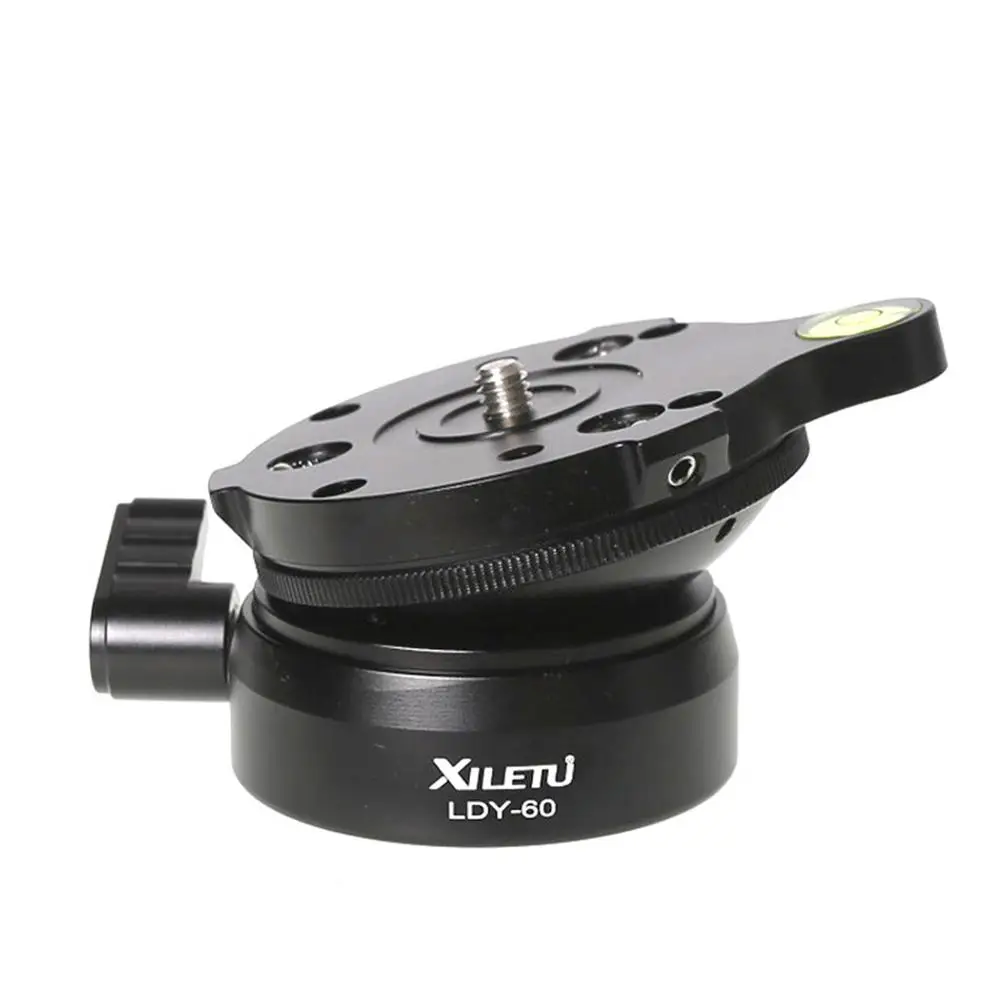  XILETU LDY-60 Adjusting Platform for Tripod Monopod Semisphere Base Panoramic Head 1/4