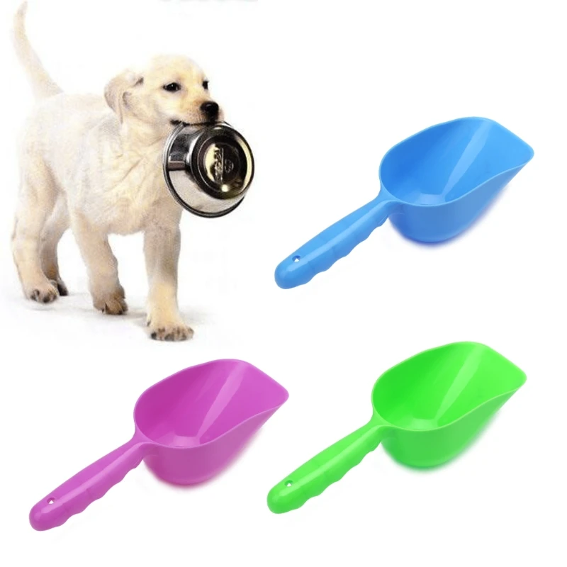 NEW Plastic Pet Food Shovel Dog Puppy Cat Rabbit Plastic Pet Food Scoop