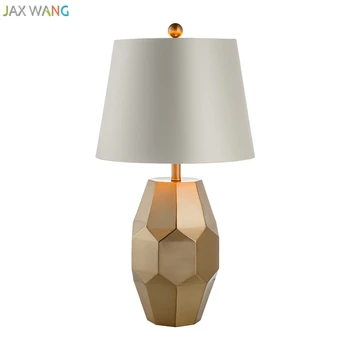 

Post Modern Creative Iron Table Lamp Geometry Multi-faceted Lights for Living Room Bedroom Bedside Study Resding Fixtures Decor