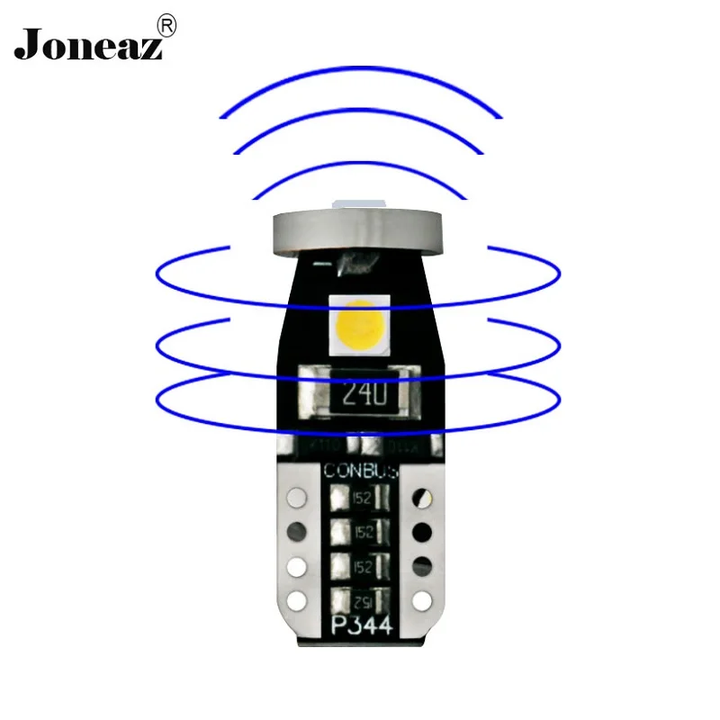 

bombilla led bulb ampoule white 12V t 10 lamps for cars interior canbus no error marker park rohs 3030 wholesales Joneaz