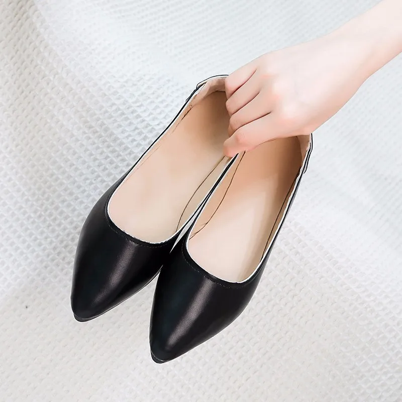 

2018 Spring Autumn Women's Loafers Flat Heels Boat Shoes Casual Ballerina Slip-on Pregnant Woman Shoes zapatos planos de mujer