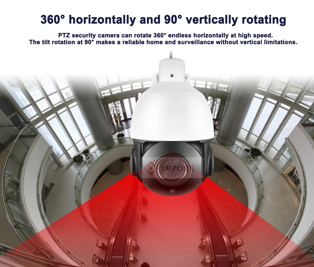 IMPORX 1080P HD PTZ IP камера 2.0MP 36X зум Мини скоростная купольная камера водонепроницаемая наружная ИК ночного видения P2P CCTV камера безопасности