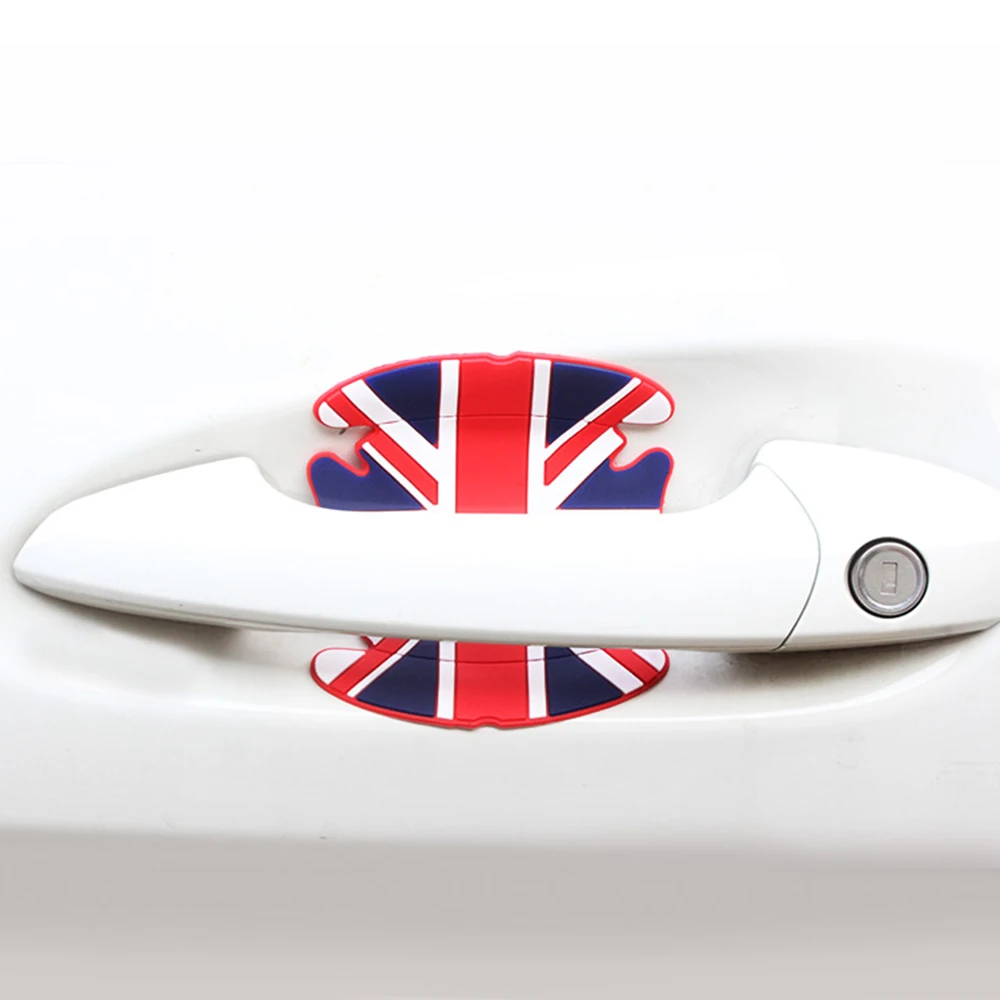 

1Pcs Union Jack Car Door Handle Wrist Scratch Protector Film Sticker For Mini Cooper One JCW Countryman F56 F55 F60 Accessories