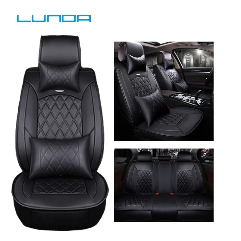 

( Front + Rear ) Luxury Leather car seat covers For peugeot 205 307 206 308 407 207 406 408 301 607 3008 4008 auto accessorie