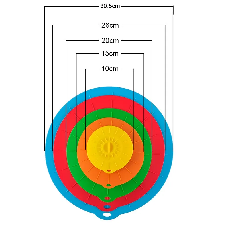 5 шт. универсальная Силиконовая Вакуумная Крышка-миска кастрюля для дома кухонные инструменты Крышка для разлива Пробка крышка для обеденного стола сохранение изоляции