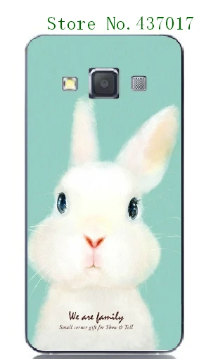 2016 Новые Симпатичные Животные Кролик Тигр Белый Жесткий Чехлы для Samsung Galaxy A3