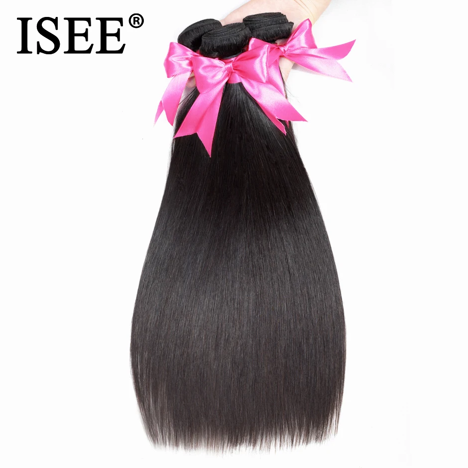ISEE font b HAIR b font Indian Virgin Straight font b Hair b font Extension font