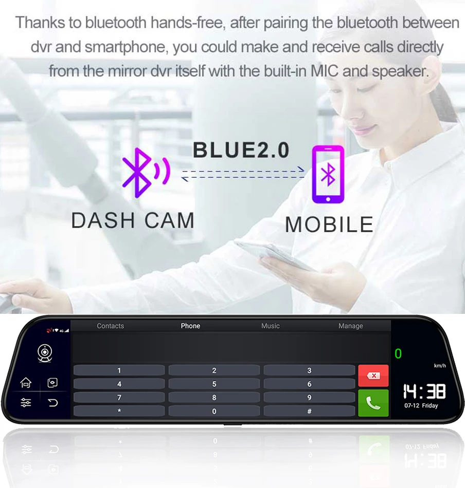 Новейший ADAS Dash cam 12 дюймов Android 8,1 Автомобильный видеорегистратор gps Bluetooth навигация FHD видео рекордер 4G Wifi скорость DVR зеркало